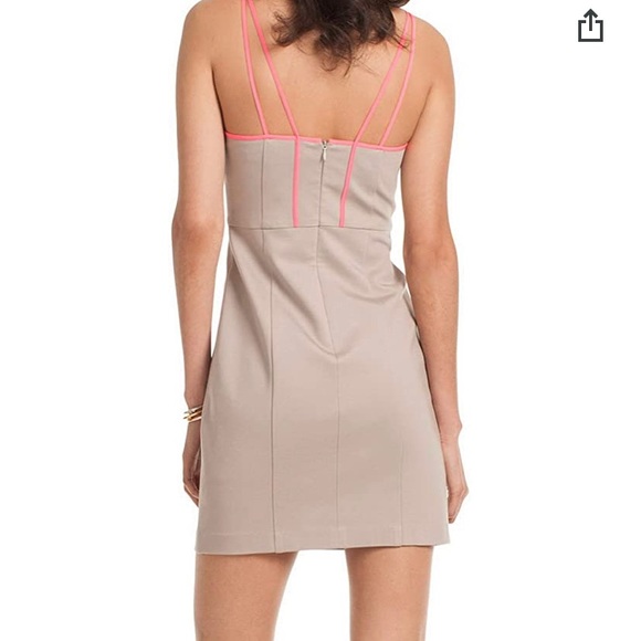 Trina Turk 'Yvette' Ponte Sheath Dress taupe pink - Picture 2 of 10